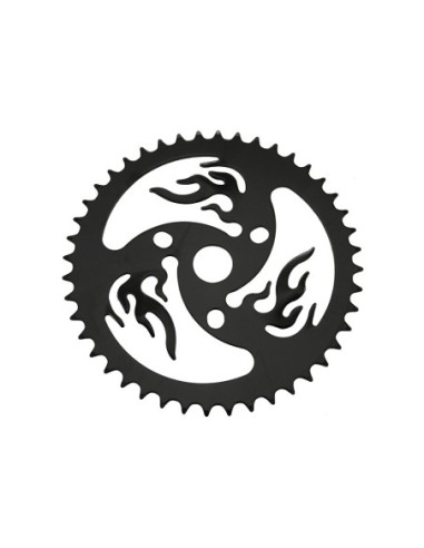 Steel Chainring Fire 44t 1/2 X 1/8 Black.